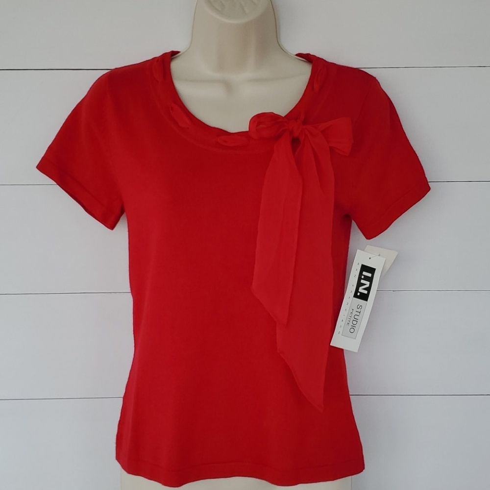 I.N. San Francisco Studio Petite M Red Top